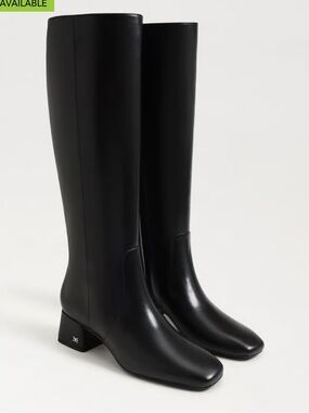 Porter  Black Knee-High Leather Boots